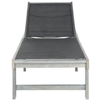SAFAVIEH Outdoor Living Manteca Ash Grey Acacia Wood Lounge Chair - 23.6 x75.2 x13  - 24 W x 75 D x 13 H