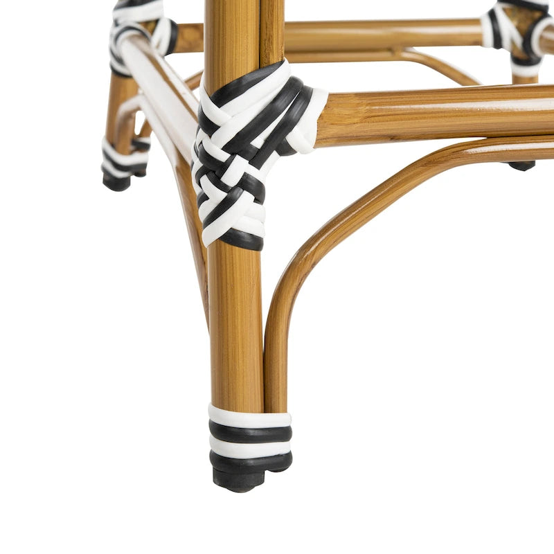 Stackable Rattan Bar Stool 30-inch Seat Height Fully Assembled
