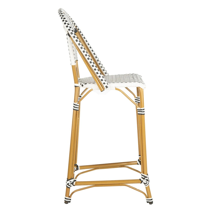 Stackable Rattan Bar Stool 30-inch Seat Height Fully Assembled
