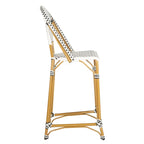 Stackable Rattan Bar Stool 30-inch Seat Height Fully Assembled