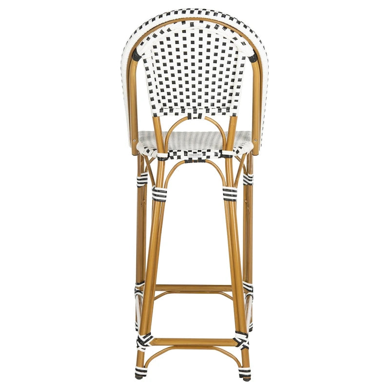 Stackable Rattan Bar Stool 30-inch Seat Height Fully Assembled