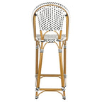 Stackable Rattan Bar Stool 30-inch Seat Height Fully Assembled