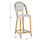 Stackable Rattan Bar Stool 30-inch Seat Height Fully Assembled