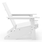 Polytrends Coastin Modern Poly Adirondack Chair With Ottoman (Set of 2)