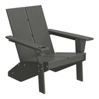 Polytrends Coastin Modern Poly Adirondack Chair With Ottoman (Set of 2)