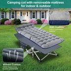 Folding Camping Cot Double Layer 1200D Oxford for 1-2 People Heavy Duty