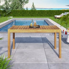 Classic Patio Style Solid Wood Dining Table High Quality Outdoor Table for Patio, Garden & Balcony