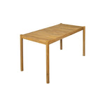 Acacia Wood Outdoor Dining Table Light Teak for 4-6 People