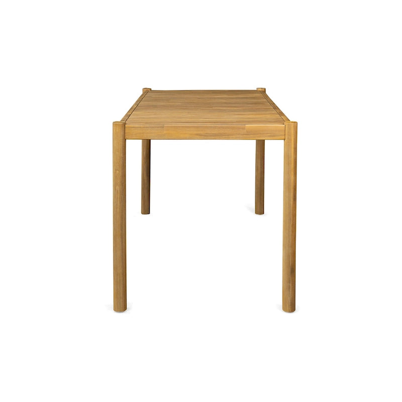 Acacia Wood Outdoor Dining Table Light Teak for 4-6 People