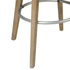 Upholstered Swivel Bar Stool Reclaimed Grey 30-inch Seat Height