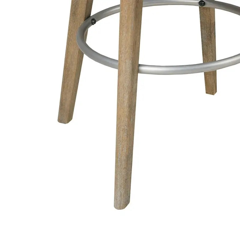 Upholstered Swivel Bar Stool Reclaimed Grey 30-inch Seat Height