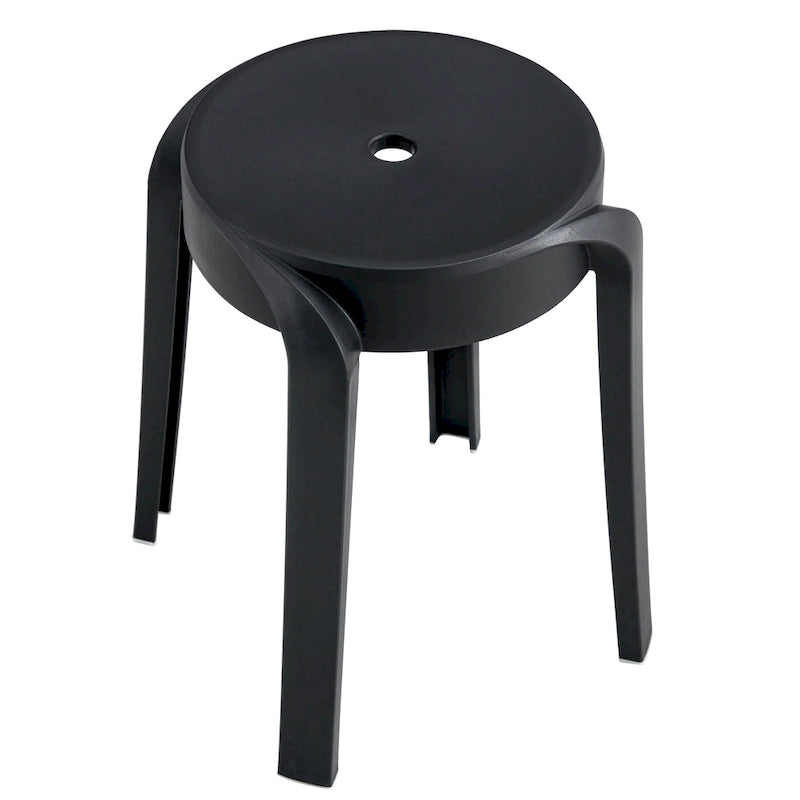 6-Pack Stackable Plastic Stools Square Backless for Kids and Adults