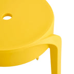6-Pack Stackable Plastic Stools Square Backless for Kids and Adults
