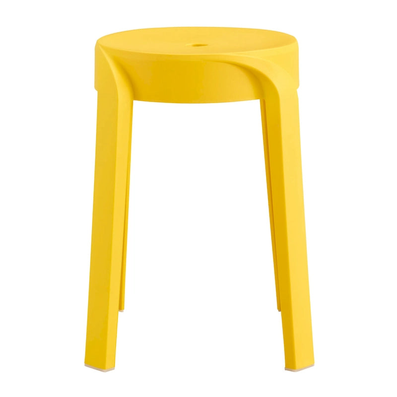 6-Pack Stackable Plastic Stools Square Backless for Kids and Adults