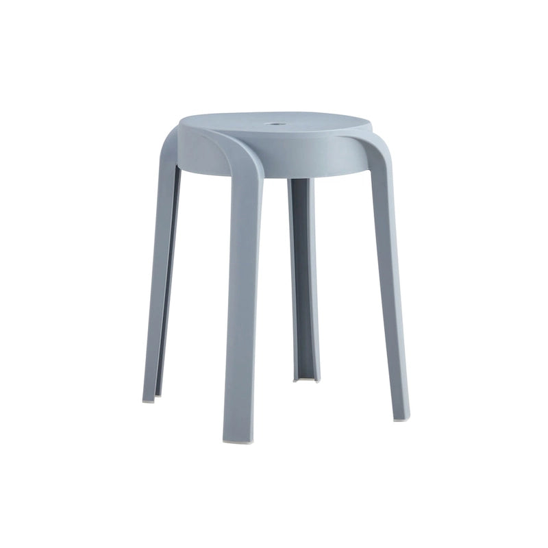 6-Pack Stackable Plastic Stools Square Backless for Kids and Adults