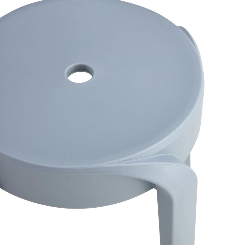 6-Pack Stackable Plastic Stools Square Backless for Kids and Adults