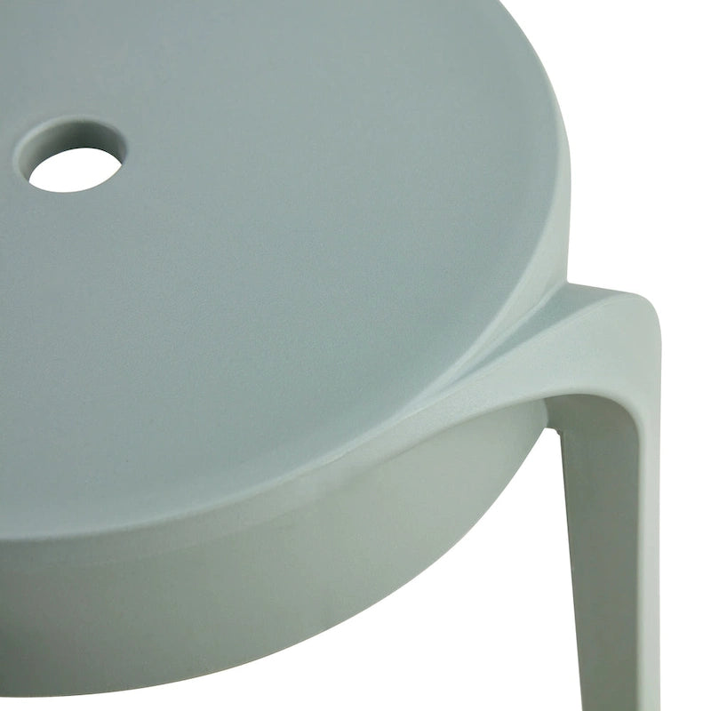 6-Pack Stackable Plastic Stools Square Backless for Kids and Adults