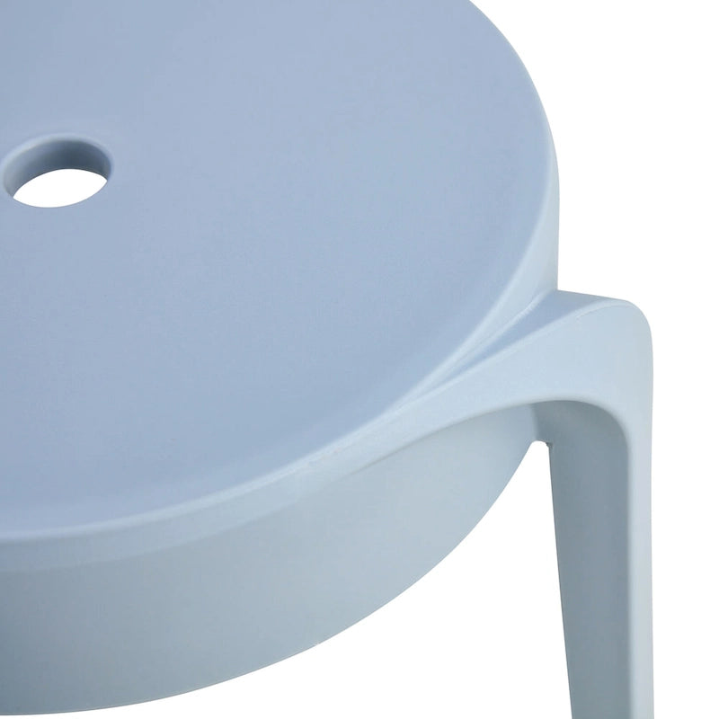 6-Pack Stackable Plastic Stools Square Backless for Kids and Adults