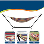 2-Person Portable Hammock with Stand 500lbs Capacity with Carry Bag