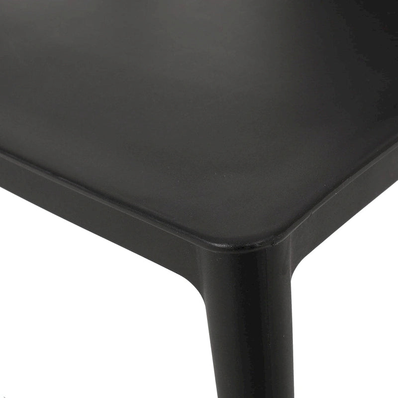 4-Piece Stackable Polypropylene Dining Chair Set Weather-Resistant