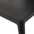 4-Piece Stackable Polypropylene Dining Chair Set Weather-Resistant