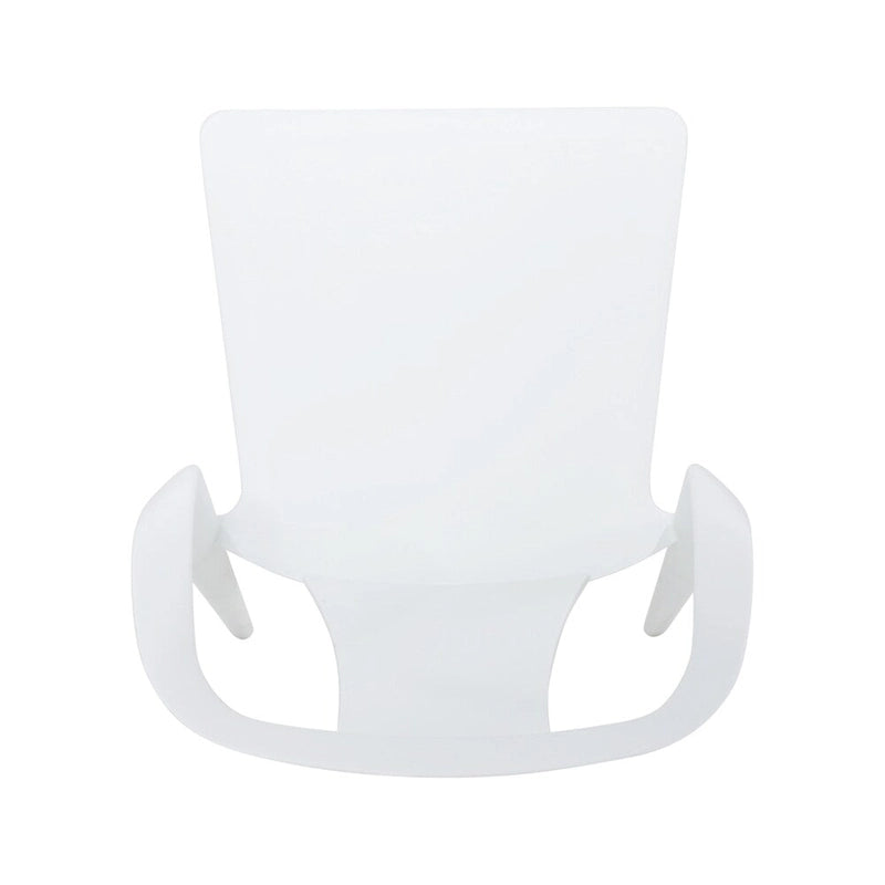 4-Piece Stackable Polypropylene Dining Chair Set Weather-Resistant
