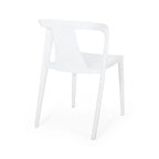 4-Piece Stackable Polypropylene Dining Chair Set Weather-Resistant