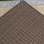 3-Piece Wicker Swivel Chat Set 2 Club Chairs 1 Table with Cushions for 2 People