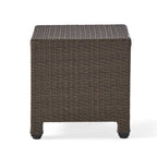 3-Piece Wicker Swivel Chat Set 2 Club Chairs 1 Table with Cushions for 2 People