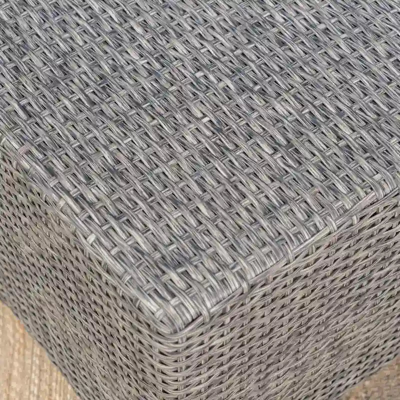 3-Piece Wicker Swivel Chat Set 2 Club Chairs 1 Table with Cushions for 2 People
