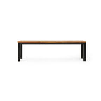 Lindsey Acacia Wood and Iron Outdoor Dining Bench by Christopher Knight Home