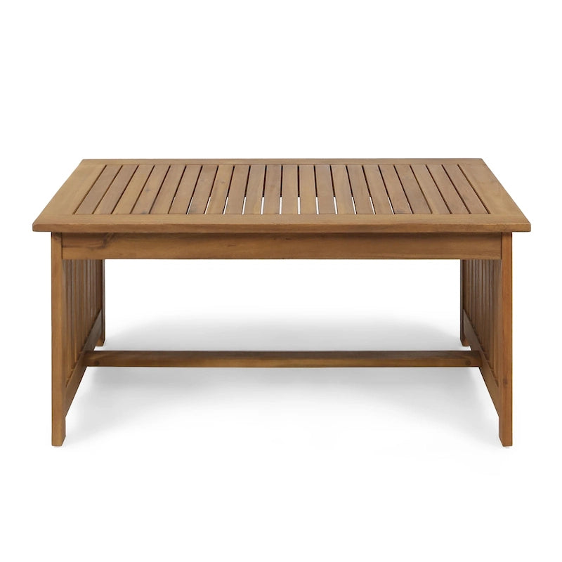 Acacia Wood Outdoor Coffee Table Rectangular