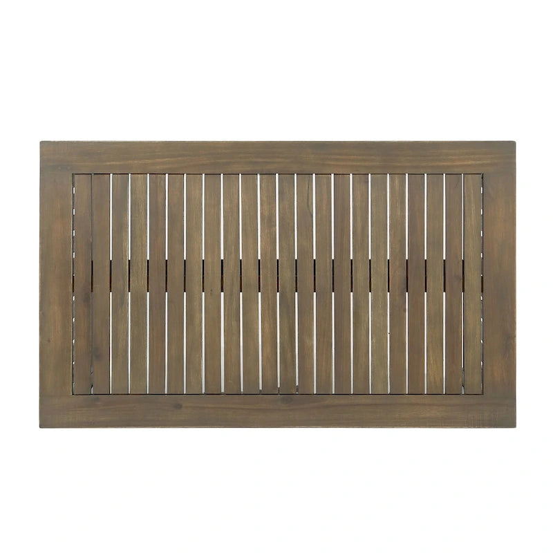 Acacia Wood Outdoor Coffee Table Rectangular