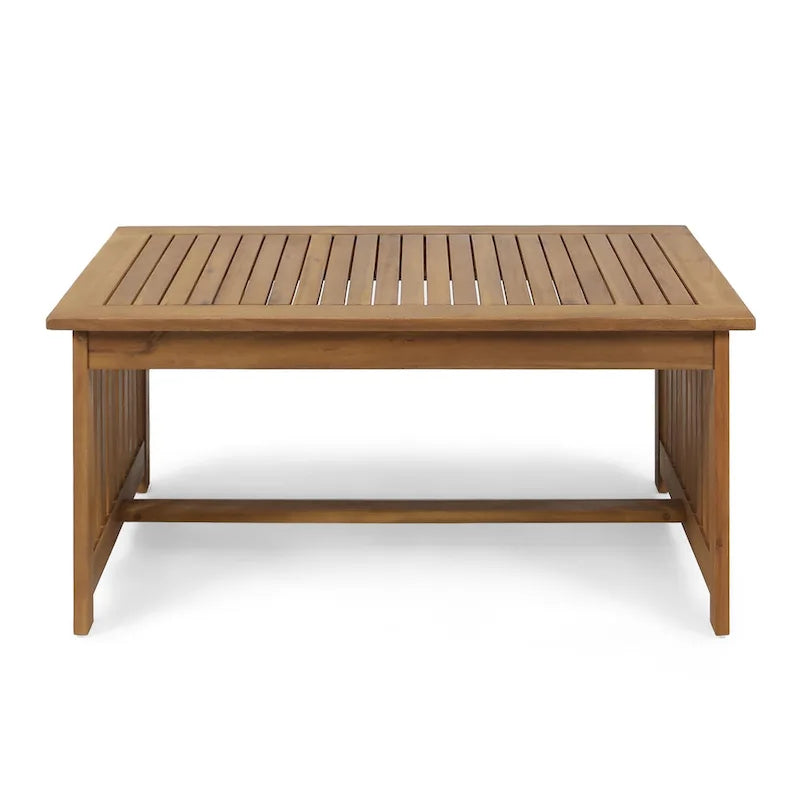 Acacia Wood Outdoor Coffee Table Rectangular