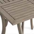 5-Piece Patio Dining Set for 4 People Acacia Wood Table Wicker Chairs