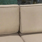 12-Piece PE Wicker Sofa Set Brown with Cushions 2 Ends 6 Armless 2 Corners 2 Tables
