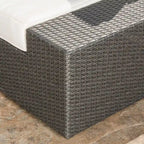 12-Piece PE Wicker Sofa Set Brown with Cushions 2 Ends 6 Armless 2 Corners 2 Tables
