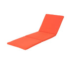 Perla Outdoor Acacia Wood Chaise Lounge with Cushion by Christopher Knight Home