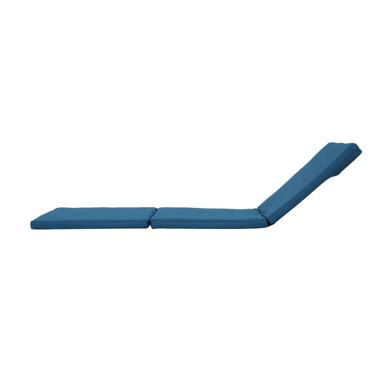 Perla Outdoor Acacia Wood Chaise Lounge with Cushion by Christopher Knight Home