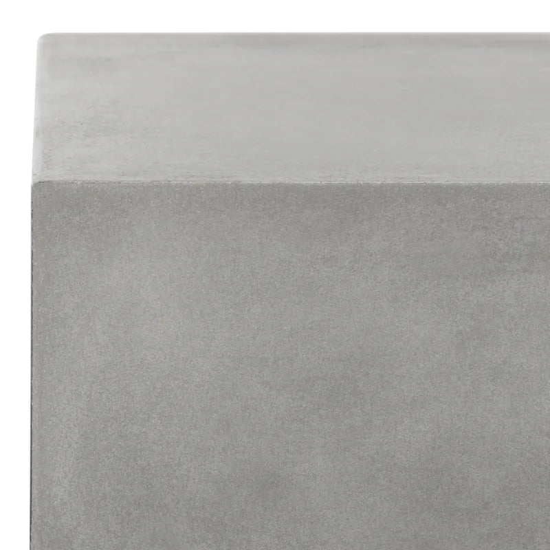 Square Concrete Coffee Table Modern with Casters 31.5x31.5 inches
