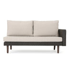 4-Piece Wicker Sectional Sofa Set with Cushions 1 Corner 2 Ends 1 Table