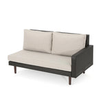 4-Piece Wicker Sectional Sofa Set with Cushions 1 Corner 2 Ends 1 Table