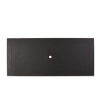 Outdoor Aluminum Dining Table Antique Matte Black with Umbrella Hole