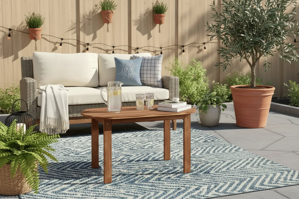 Gavil Adirondack Teak Finish Coffee Table