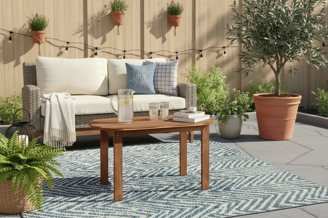 Gavil Adirondack Teak Finish Coffee Table