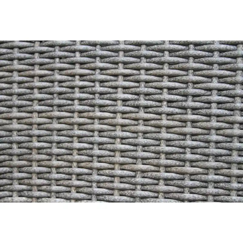 Eucalyptus Wood and Wicker Lounger Brown/Driftwood Gray All-Weather