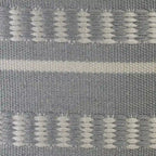 Sevita Dash and Stripe Geometric Indoor Outdoor Pouf - 20  x 20  x 20