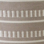 Sevita Dash and Stripe Geometric Indoor Outdoor Pouf - 20  x 20  x 20