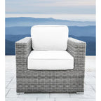 11-Piece Wicker Sectional Set with Sunbrella Cushions for 9 People L-Shaped Sofa 2 Chairs 2 Tables