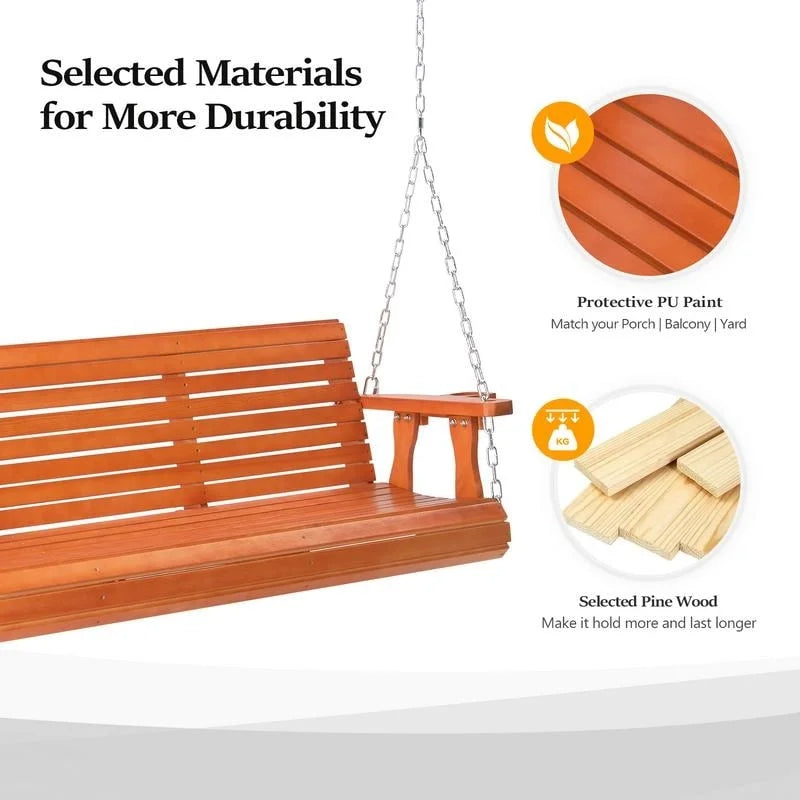 2-3 Seater Wooden Porch Swing